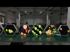 Pantalla LED hexagonal de forma especial, personalizada, a todo color