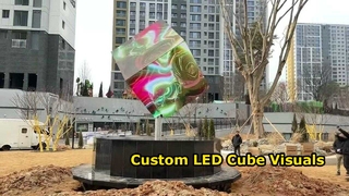Pantalla de vídeo LED cubo