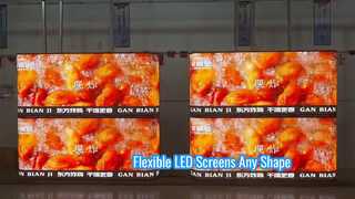 Pantalla flexible interior de la pantalla LED