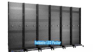 Pantalla de póster LED plegable P2.5 para publicidad interior