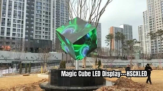 Pantalla de vídeo LED cubo