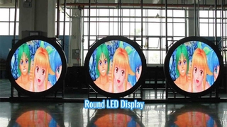 Pantalla de publicidad exterior con pantalla LED circular de 2 m de diámetro