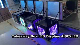 Pantalla LED de caja de entrega de alimentos