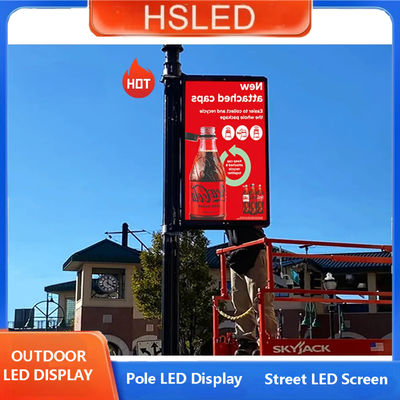 640*1280mm Display LED de dos lados, con pantalla LED para calle exterior
